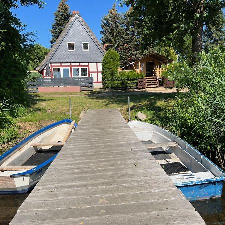 Haus Am See Mit Steg, Boot, Kamin Und Sauna - Mecklenburgische Seenplatte Βίλα Blankensee  Εξωτερικό φωτογραφία